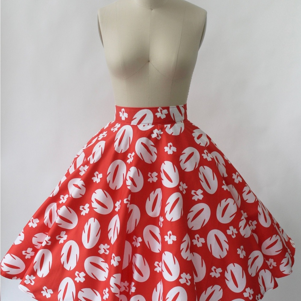 Custom Lilo Inspired Circle Skirt (with pockets) and Headband